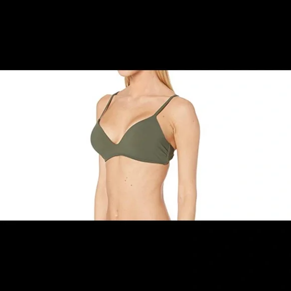 NWOT Tory Burch Solid Triangle T-Belt Bralette Bikini Top - Picture 8 of 12